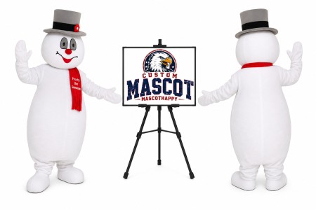 Snowman Christmas Mascot Costume for Christmas Events