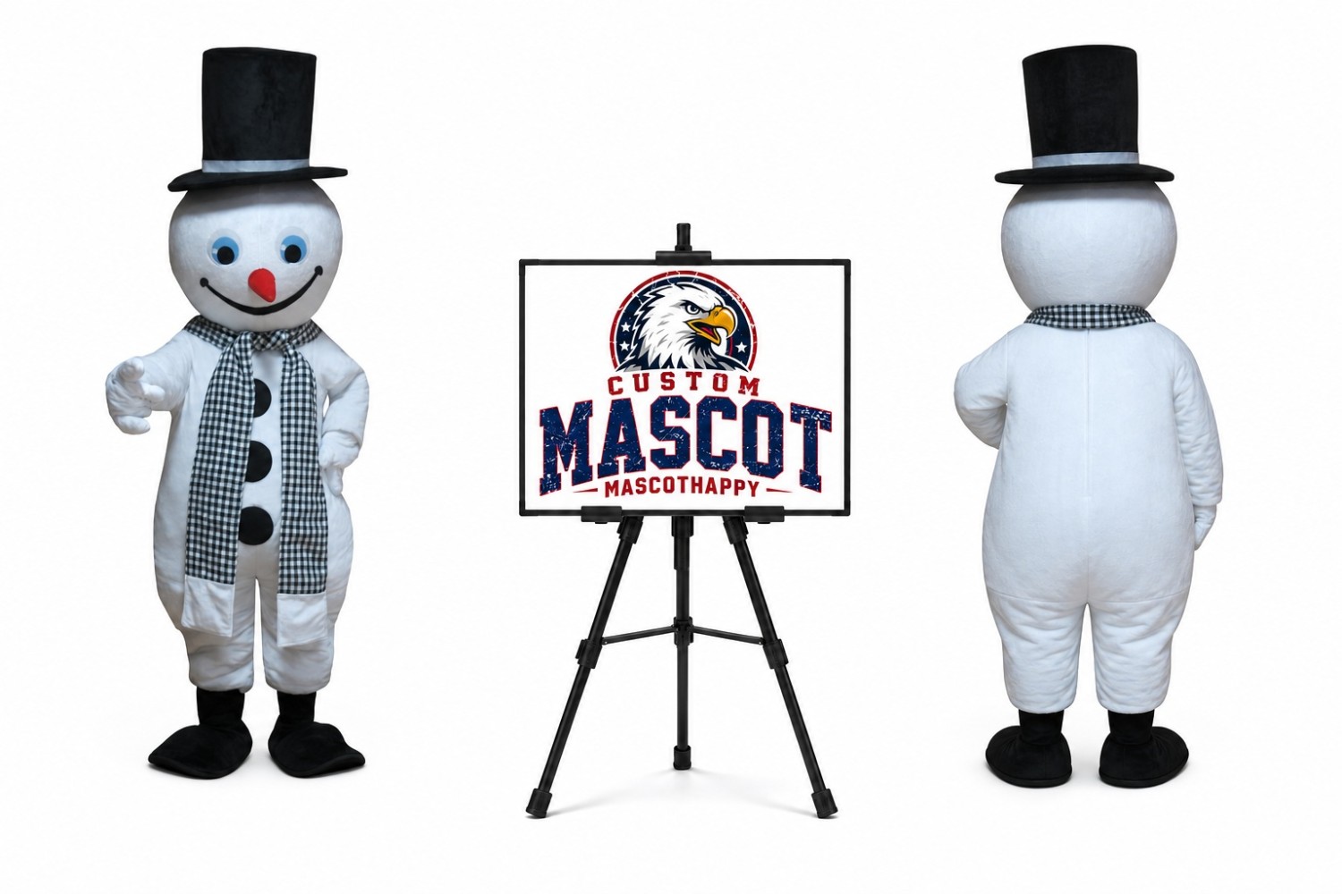 Snowman Christmas Mascot Costume for Christmas Events Snowman Christmas Mascot Costume for Christmas Events