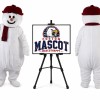 Snowman Mascot Costume for Christmas Events