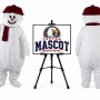 Snowman Mascot Costume for Christmas Events