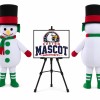 Snowman Mascot Costume for Christmas Events