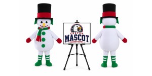 Snowman Mascot Costume for Christmas Events Snowman Mascot Costume for Christmas Events