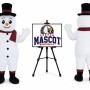 Snowman Mascot Costume for Christmas Events