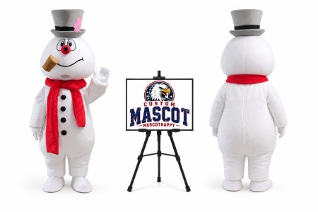 Snowman Mascot Costume for Christmas Events