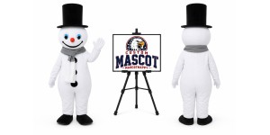Snowman Mascot Costume for Christmas Events Snowman Mascot Costume for Christmas Events