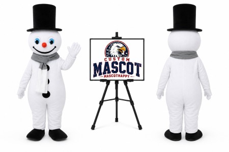 Snowman Mascot Costume for Christmas Events