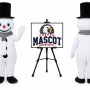 Snowman Mascot Costume for Christmas Events