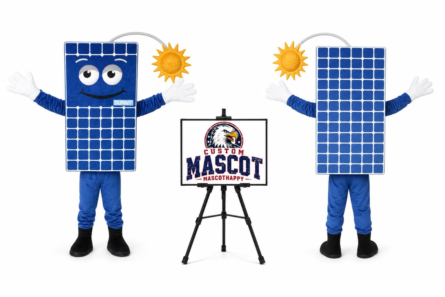 Solar Pannel Mascot Costume Solar Pannel Mascot Costume
