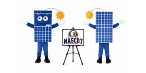 Solar Pannel Mascot Costume Solar Pannel Mascot Costume