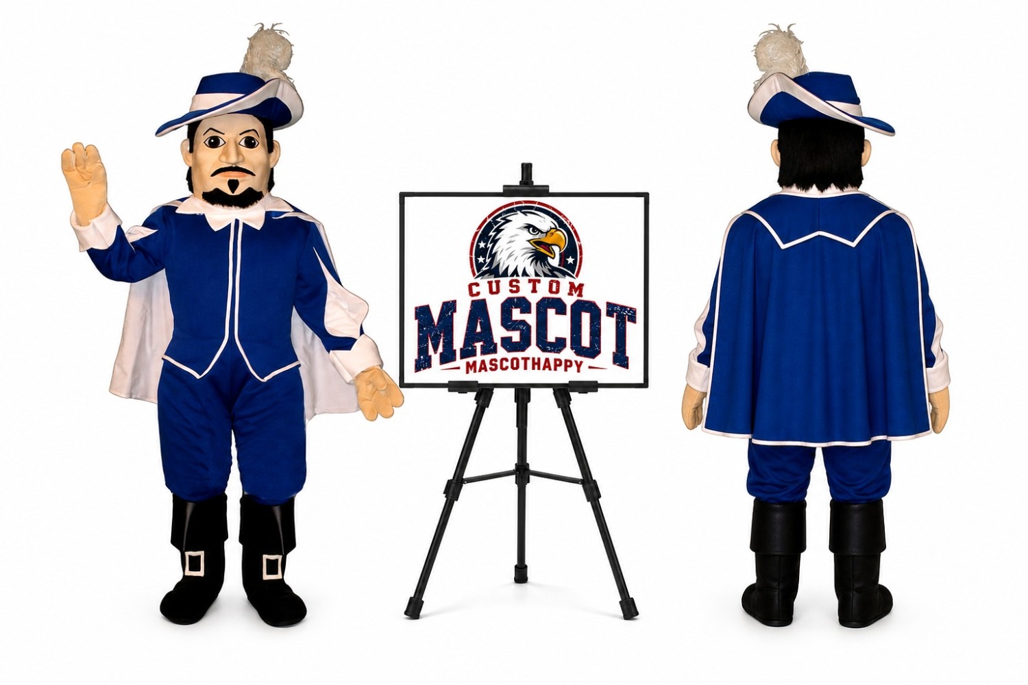 Spanish Captain Mascot Costume Spanish Captain Mascot Costume