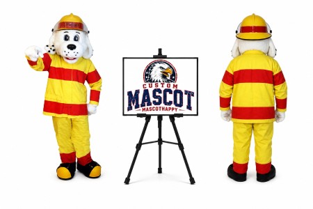 Sparky the Fire Dog Mascot Costume