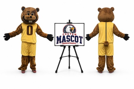 Sport Beaver Mascot Costume for Sports Events