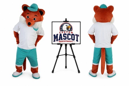 Sport Fox Mascot Costume for Sports Events