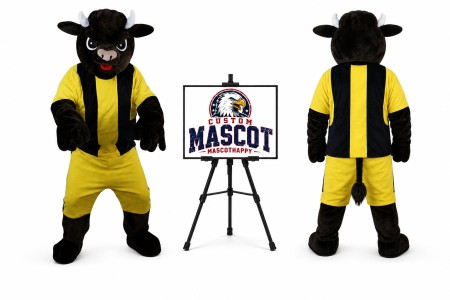 Sport Cow Bull Mascot Costume for Sports Events
