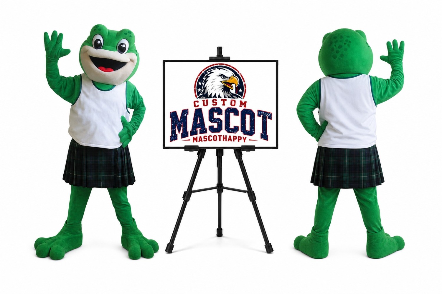 Sport Frog Cartoon Mascot Costume for Sports Events Sport Frog Cartoon Mascot Costume for Sports Events