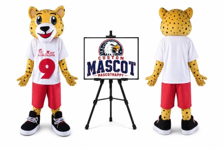 Sports Leopard Mascot Costume for Sports Events