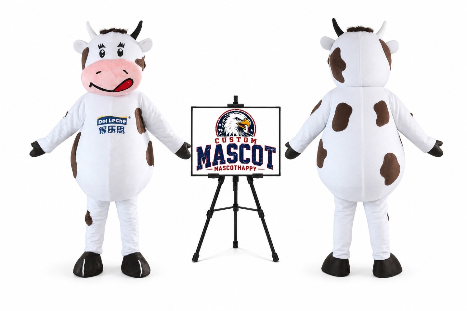 Spotty Milk Cow Mascot Costume Spotty Milk Cow Mascot Costume