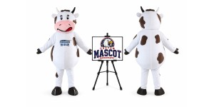 Spotty Milk Cow Mascot Costume Spotty Milk Cow Mascot Costume