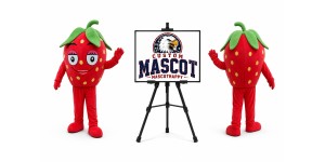 Strawberry Fruit Mascot Costume Strawberry Fruit Mascot Costume