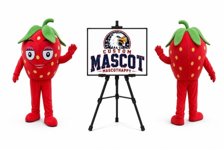 Strawberry Fruit Mascot Costume