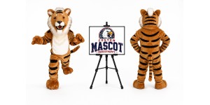 Striped Tiger Mascot Costume Striped Tiger Mascot Costume