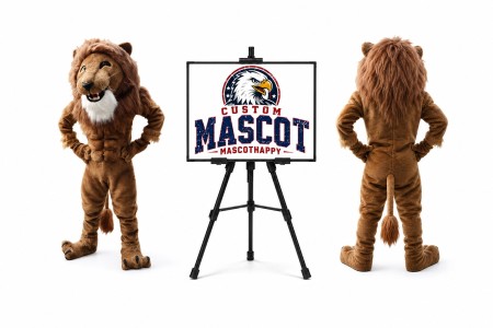 Strong Lion Mascot Costume
