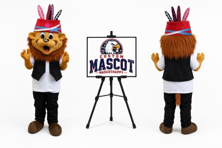 Stuffed Animal Cartoon Little Ugly Lion Mascot Costume