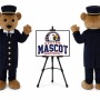 Teddy Bear Conductor Mascot Costume