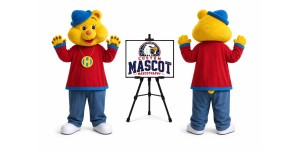 Teddy Bear Rapper Mascot Costume Teddy Bear Rapper Mascot Costume