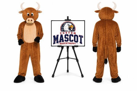 The Bull Plush Mascot Costume