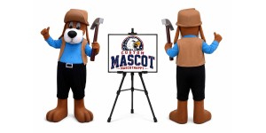 The Rockhound Dog Mascot Costume The Rockhound Dog Mascot Costume
