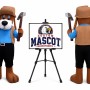 The Rockhound Dog Mascot Costume