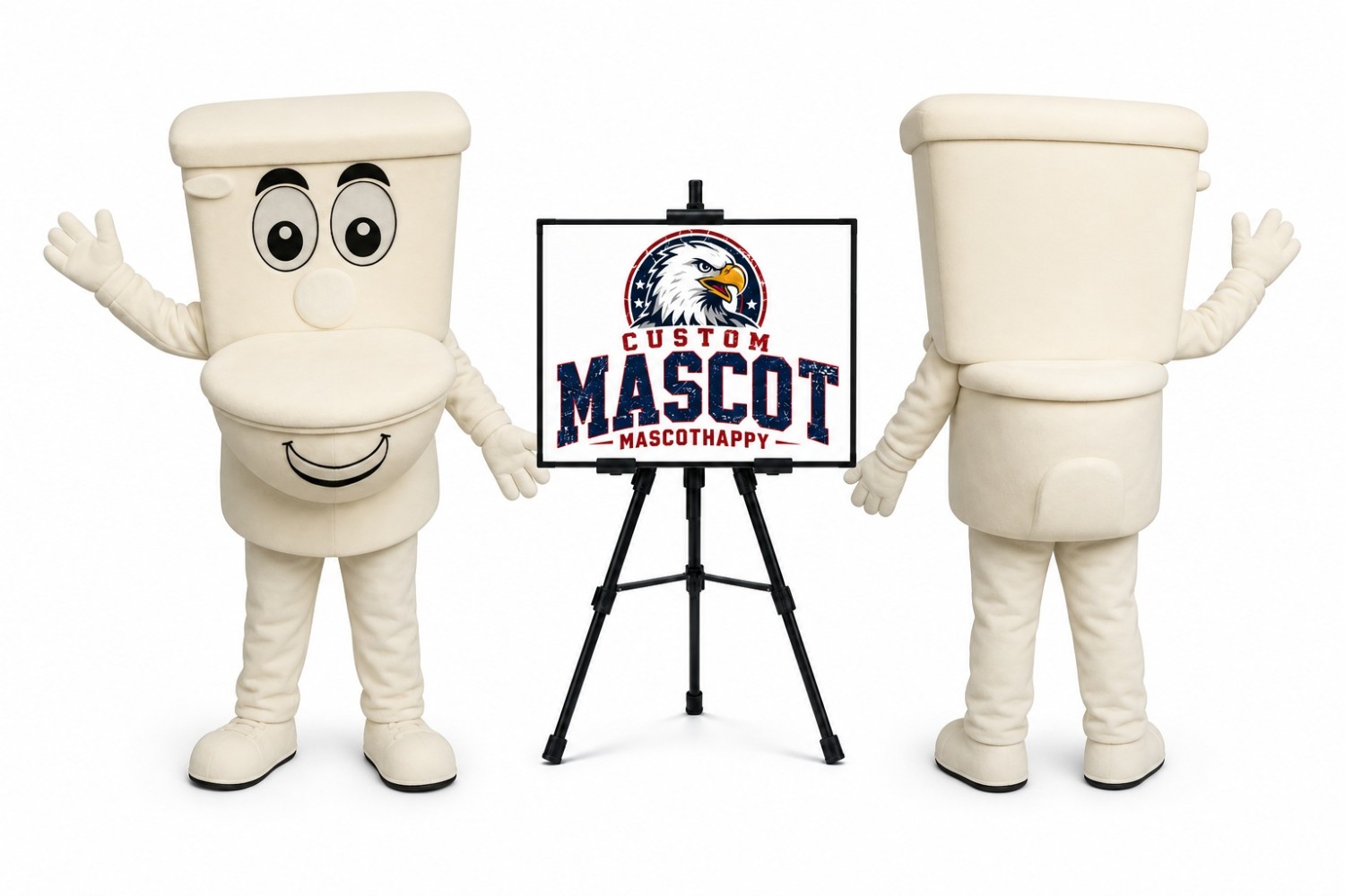 The Running Toilet Mascot Costume The Running Toilet Mascot Costume