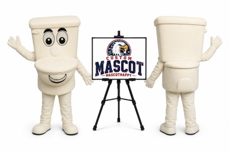 The Running Toilet Mascot Costume