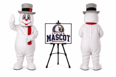 The Snowman Mascot Costume for Christmas Events