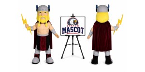 Thor Viking Mascot Costume Thor Viking Mascot Costume