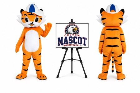 Tiger Boy Mascot Costume