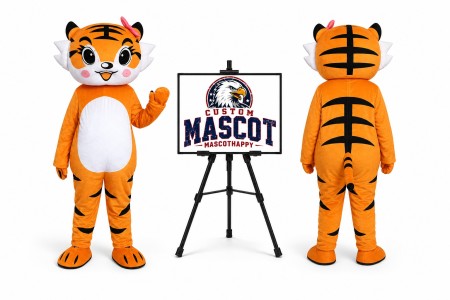 Tiger Girl Mascot Costume