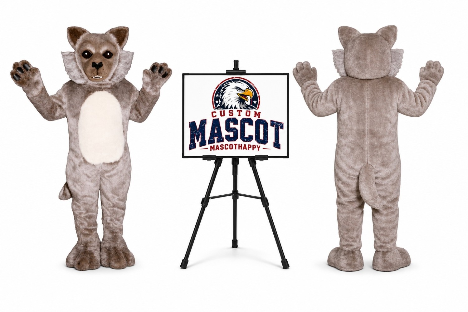 Timber Wolf Mascot Costume