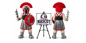 Titan Knight Spartan Mascot Costume Titan Knight Spartan Mascot Costume