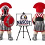 Titan Knight Spartan Mascot Costume