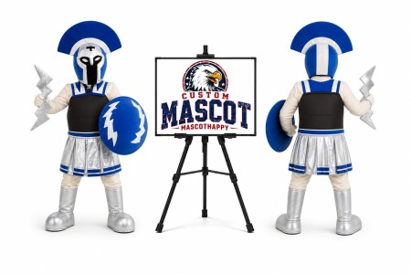 Titans Knight Spartan Mascot Costume