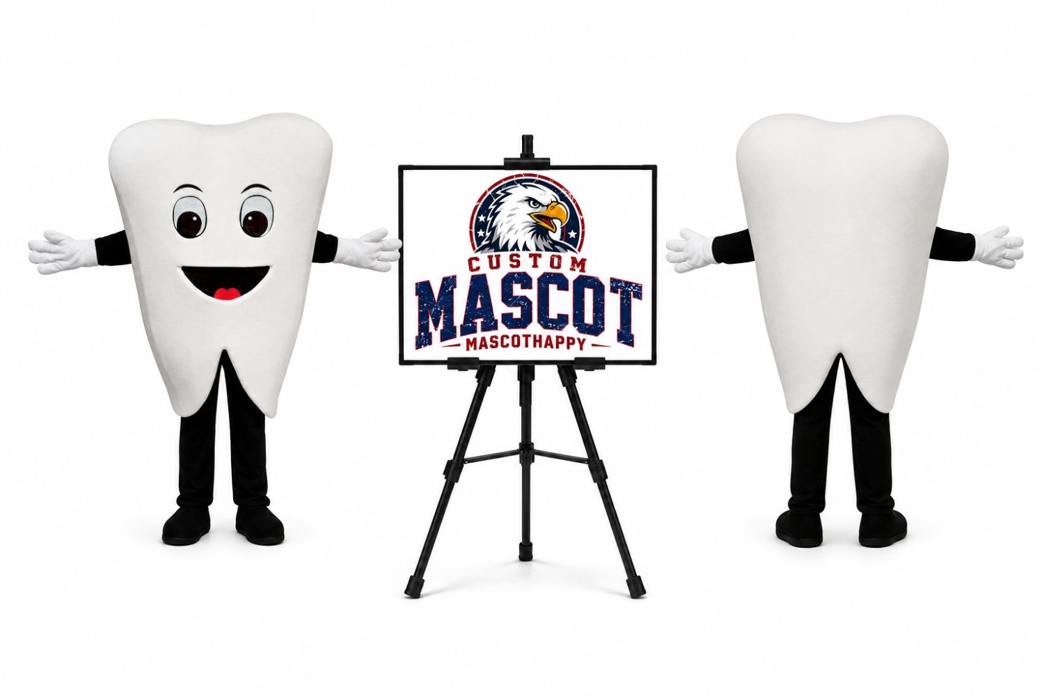 Tooth Mascot Costume Tooth Mascot Costume