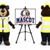 Traffic Police Bear Mascot Costume