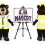 Traffic Police Bear Mascot Costume