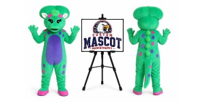 Triceratops Baby Dinosaur Cartoon Mascot Costume Triceratops Baby Dinosaur Cartoon Mascot Costume