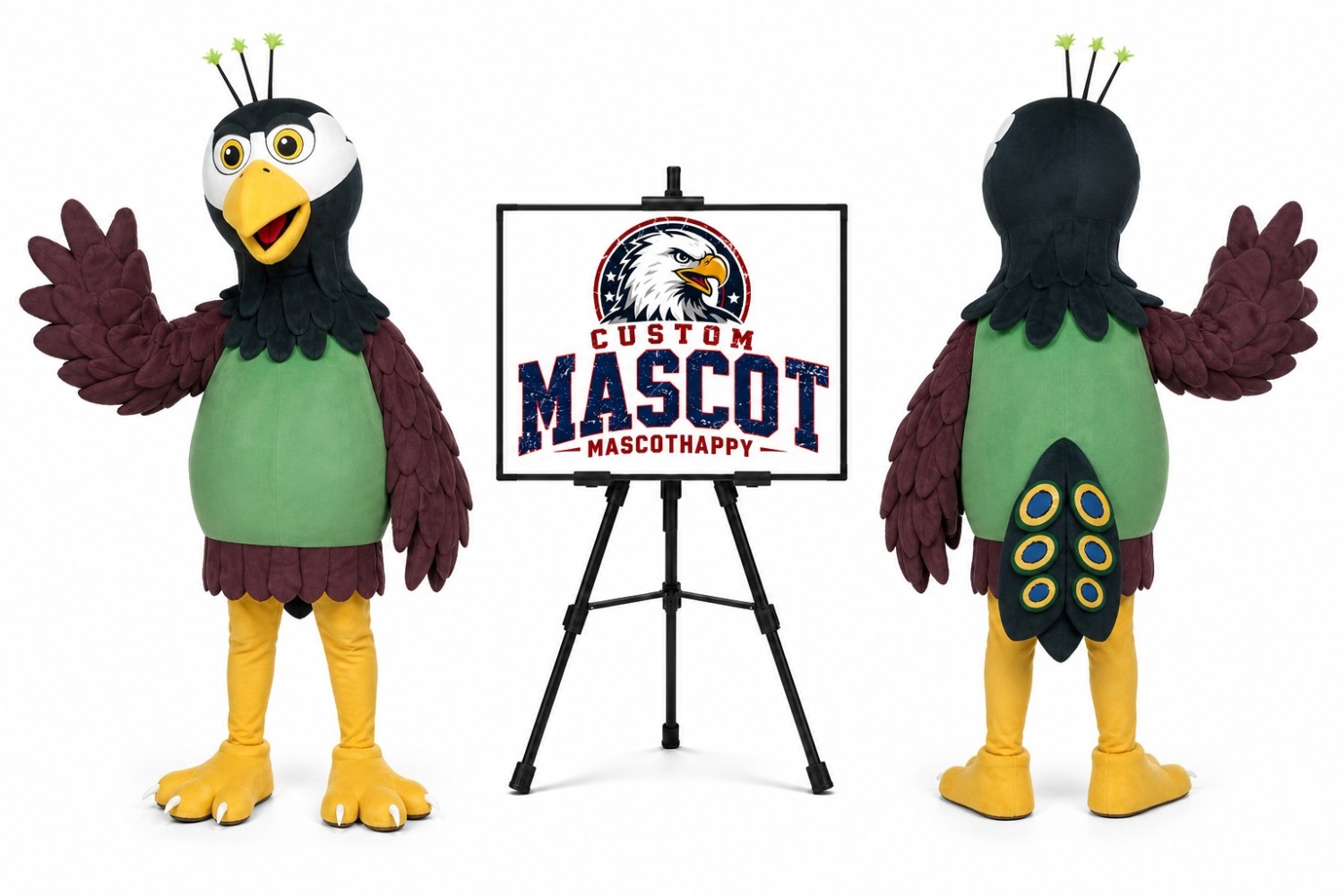 Turkey Farm Mascot Costume Turkey Farm Mascot Costume