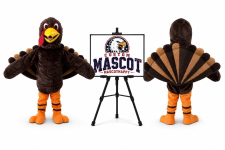 Turkey Thanksgiving Mascot Costume