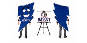 Ultra Bright Lights Thunder Lightning Mascot Costume Ultra Bright Lights Thunder Lightning Mascot Costume