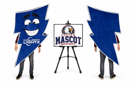 Ultra Bright Lights Thunder Lightning Mascot Costume